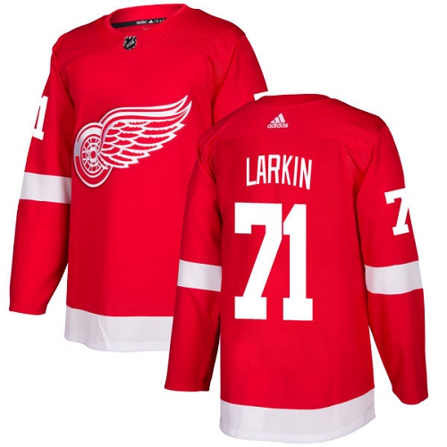 Men's Adidas Detroit Red Wings #71 Dylan Larkin Red Stitched NHL Jersey